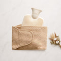 Bouillotte cozy avec housse tricotée beige YaNa Confort