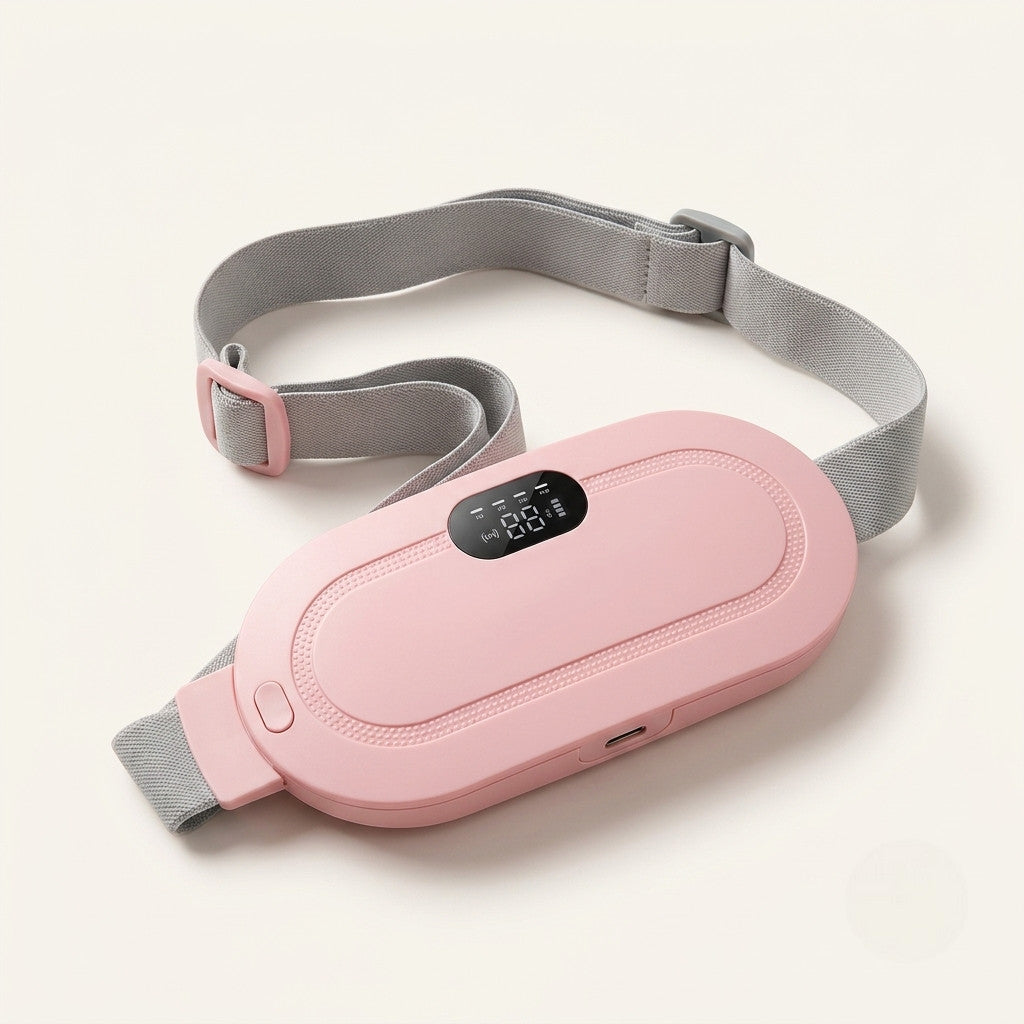 Ceinture chauffante massante rose ThermoCalm dans coffret cadeau YaNa Confort
