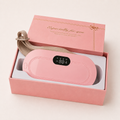 Gros plan écran digital LED ceinture rose ThermoCalm YaNa Confort
