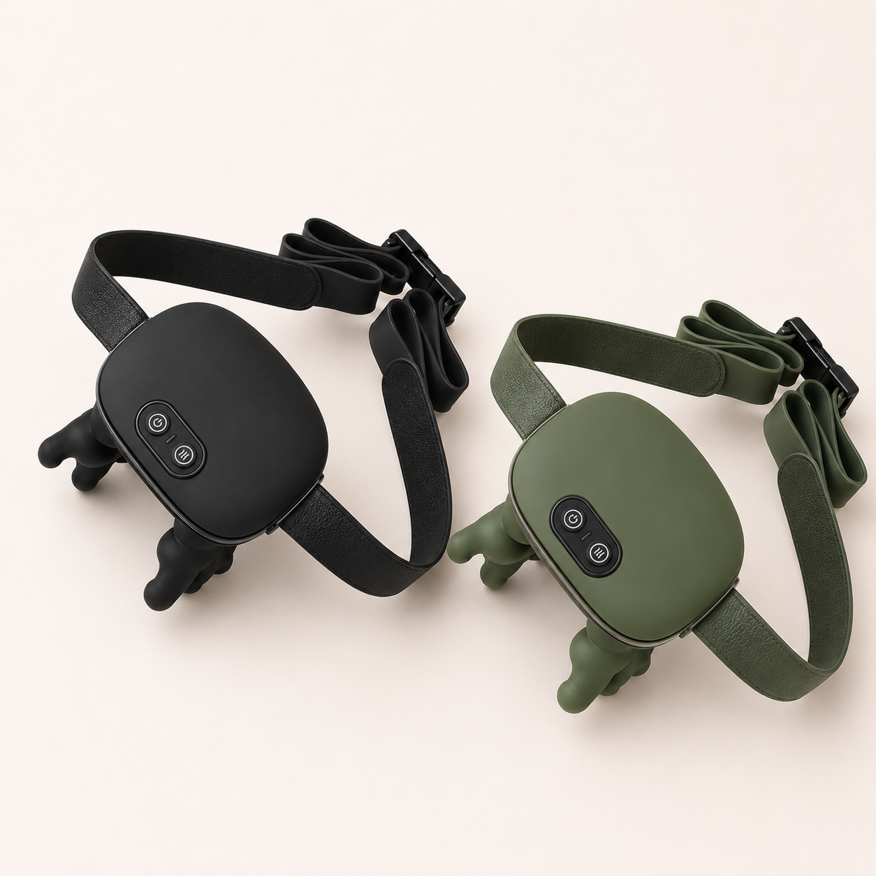 Duo masseur CerviCalm noir et vert olive YaNa Confort